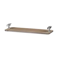 Zdjęcie Stylowa taca łazienkowa 33x10xH5 cm w kolorze cappuccino z chromowanymi elementami