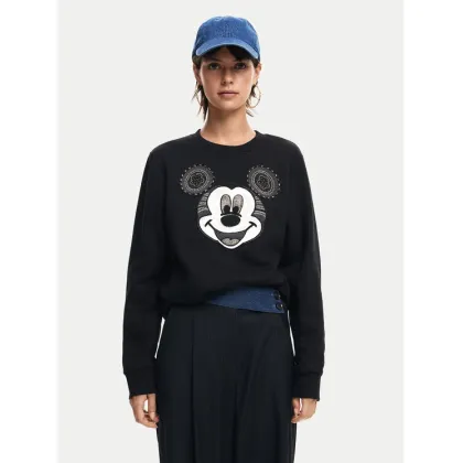 Zdjęcie Desigual Bluza Mickey Yeah! 24WWSK10 Czarny Regular Fit