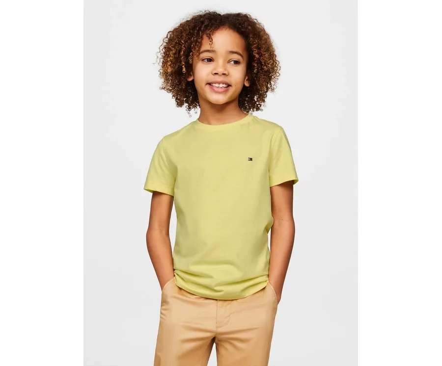 obrazek 1 Tommy Hilfiger T-Shirt Essential KB0KB06879 M Żółty Regular Fit