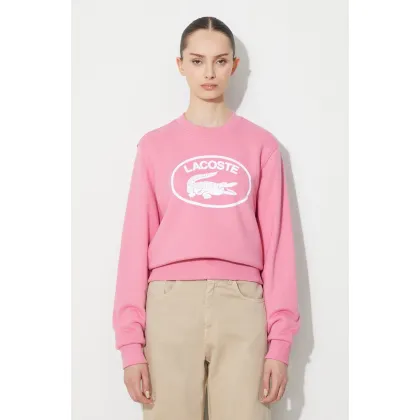 Zdjęcie Lacoste bluza bawełniana kolor różowy