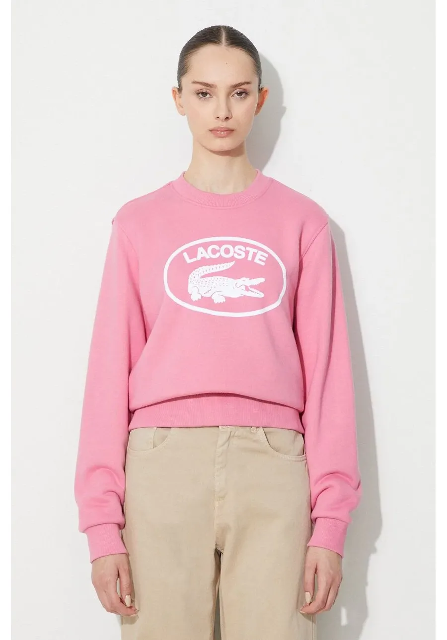obrazek 1 Lacoste bluza bawełniana kolor różowy