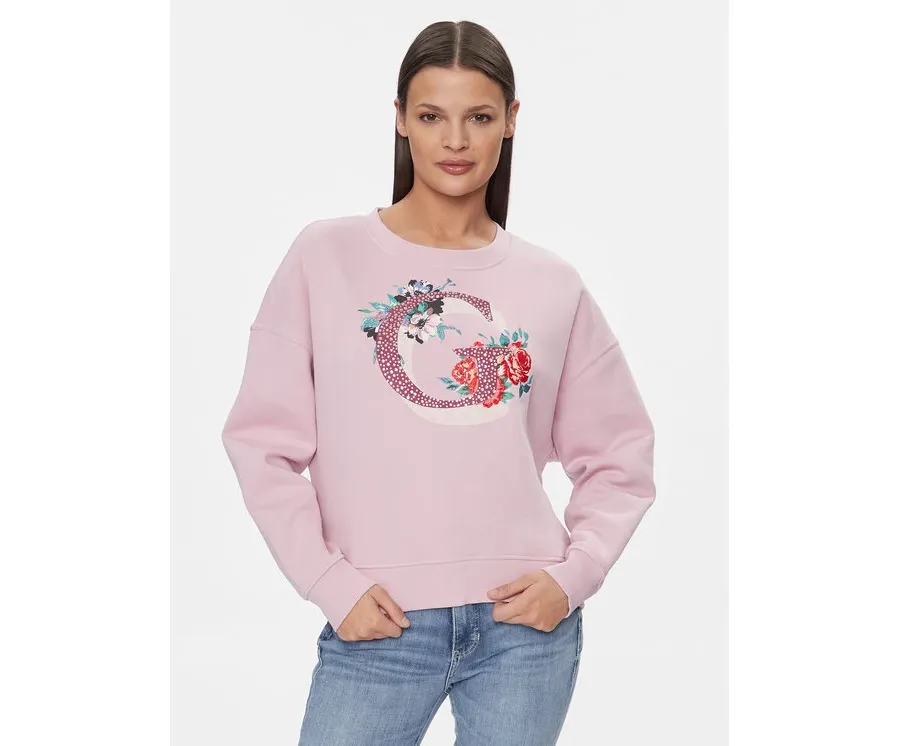 obrazek 1 Guess Bluza W4RQ11 K9Z21 Różowy Regular Fit