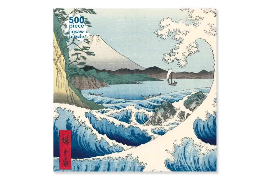 obrazek 1 Puzzle dla dorosłych Utagawa Hiroshige: Morze w Satta (500 elementów) - Flame Tree Publishing