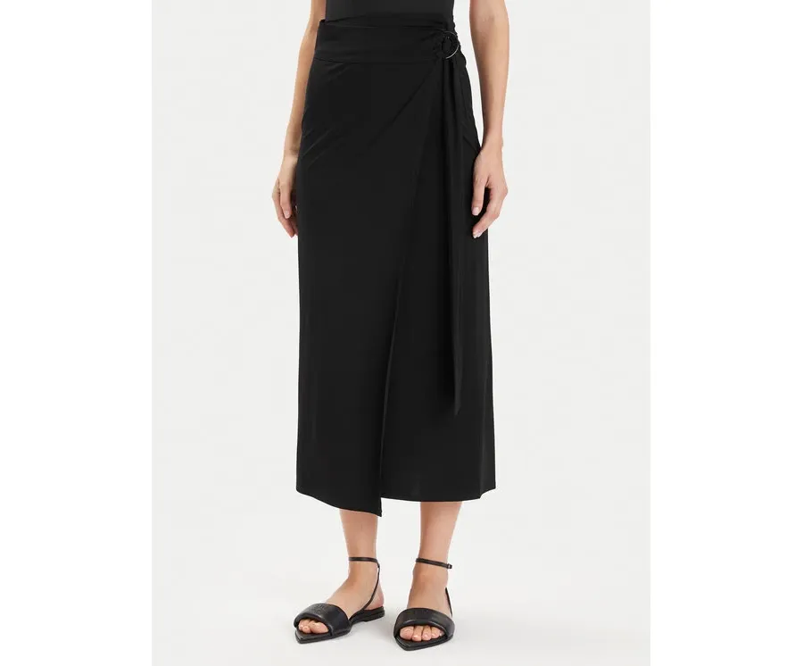 obrazek 1 Max Mara Beachwear Spódnica midi Beato 2416691069 Czarny Regular Fit