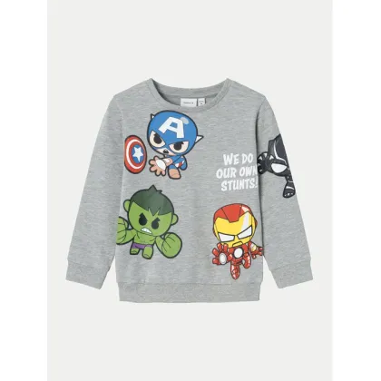 Zdjęcie NAME IT Bluza MARVEL 13232193 Szary Regular Fit