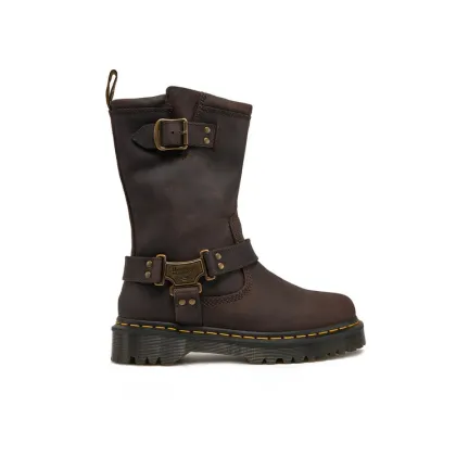 Zdjęcie Dr. Martens Botki Anistone Tall Leather Biker31901201 Brązowy
