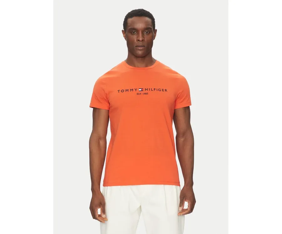 obrazek 1 Tommy Hilfiger T-Shirt Logo MW0MW11797 Pomarańczowy Regular Fit