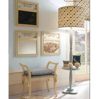 Picture A unique standing lamp with a table - Ferretti e Ferretti