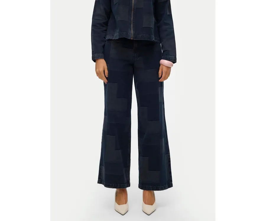 obrazek 1 Vero Moda Jeansy Remy 10321077 Granatowy Wide Leg