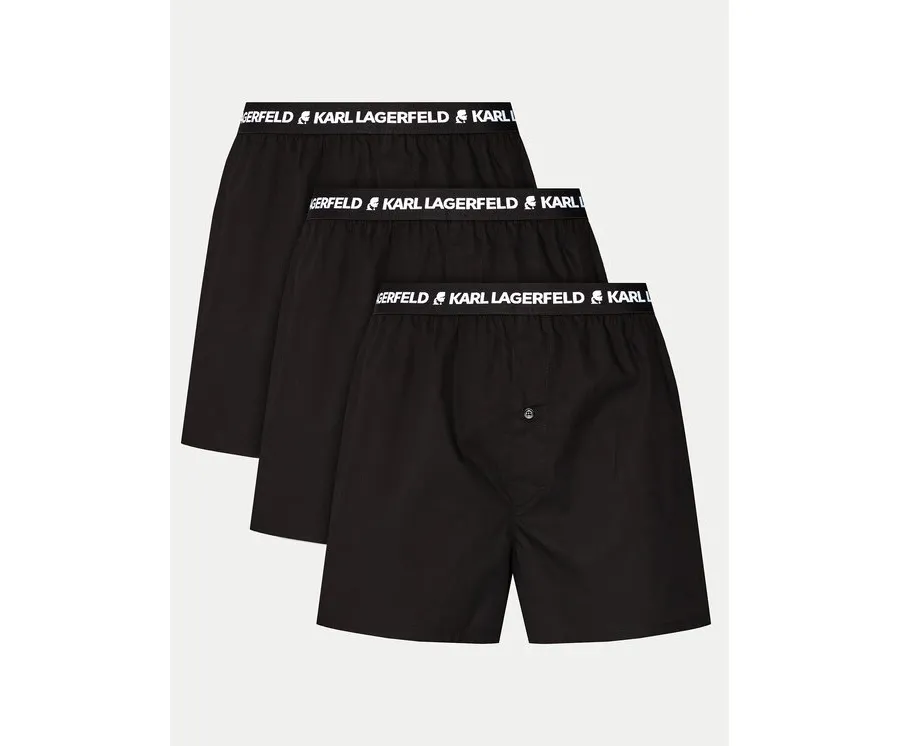 obrazek 1 KARL LAGERFELD Komplet 3 par bokserek 221M2134 Czarny