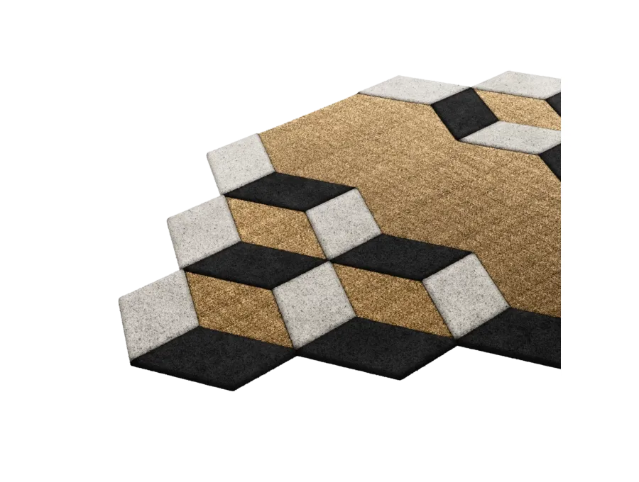 obrazek 2 Wyjątkowy geometryczny dywan retro