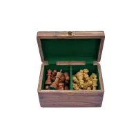 Picture A prestigious chess container with two compartments - The Chess Empire
