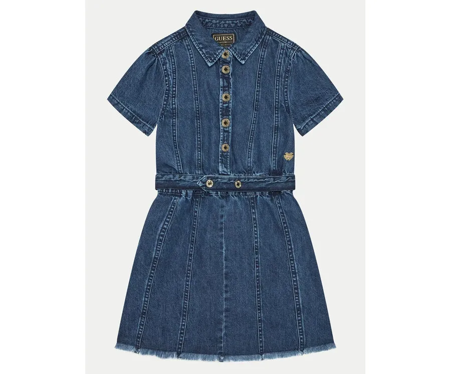 obrazek 1 Guess Sukienka codzienna J5RK33 D4EU0 Granatowy Regular Fit