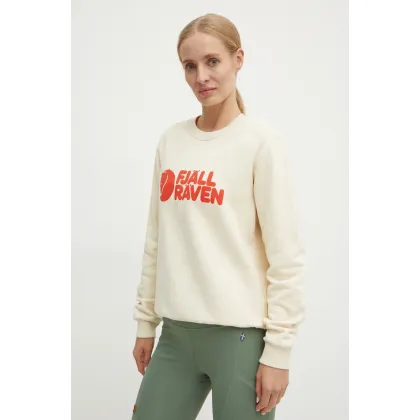 Zdjęcie Fjallraven bluza dresowa Fjällräven Logo kolor beżowy z nadrukiem F84143.113.214