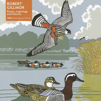 Zdjęcie Puzzle dla dorosłych Robert Gillmor: kaczki, sokoły i czajki - Flame Tree Publishing