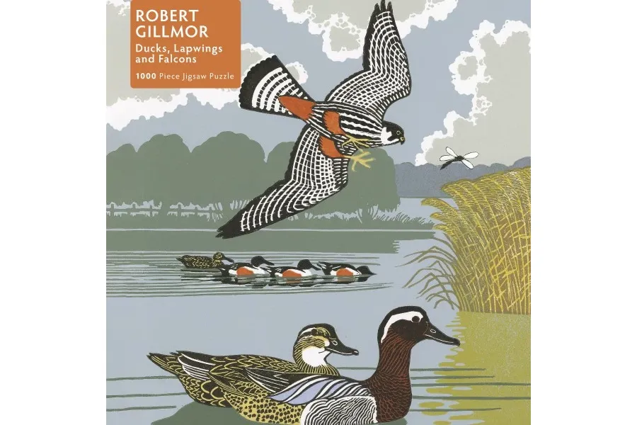 obrazek 1 Puzzle dla dorosłych Robert Gillmor: kaczki, sokoły i czajki - Flame Tree Publishing