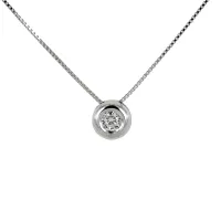 Picture Beautiful Italian necklace with a diamond pendant