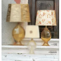 Zdjęcie Stylowa lampa ze szkła Murano z prostokątnym kloszem z czystego jedwabiu – Il Paralume Marina