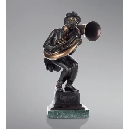 Picture Bronze sculpture of a trumpeter - Fonderia Artistica Ruocco