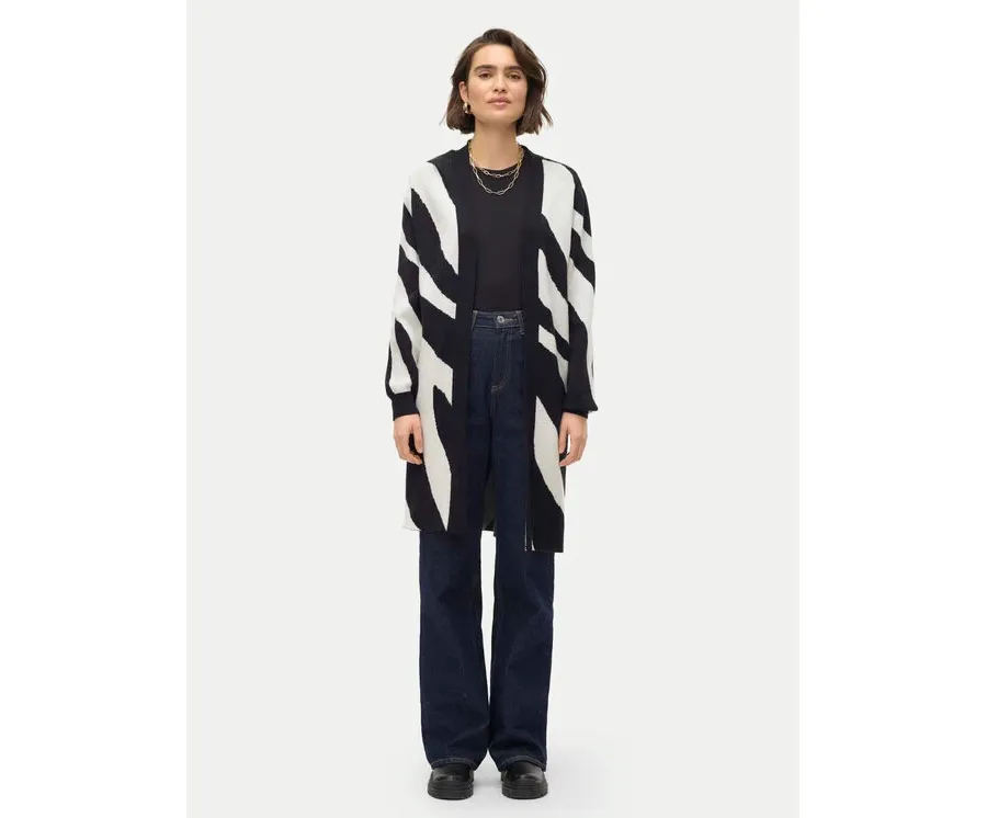 obrazek 1 Vero Moda Kardigan Nancy 10310777 Czarny Loose Fit
