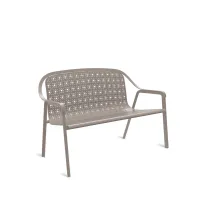 Picture A two-seater sofa made of aluminum for a unique garden or terrace