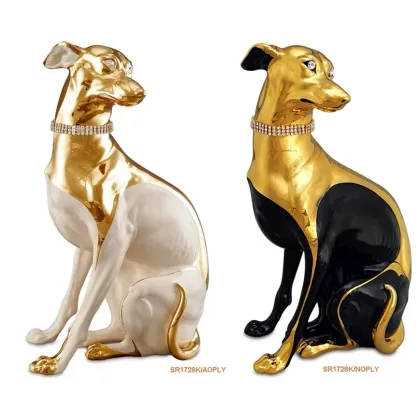 Zdjęcie Stylowy pies ceramiczny - obroża z kryształami Swarovskiego