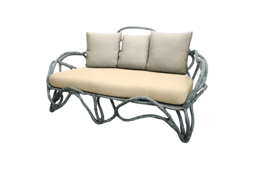 a sofa in a loft style
