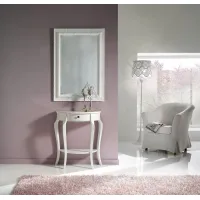 Picture Beautiful half-moon console with a drawer and shelf - Zanini