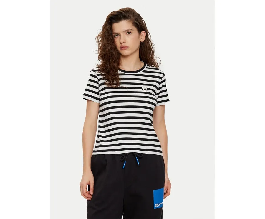 obrazek 1 KARL LAGERFELD T-Shirt A1W17099 Czarny Regular Fit