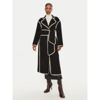 Zdjęcie Bruuns Bazaar Płaszcz wełniany Abulas BBW4143 Czarny Loose Fit