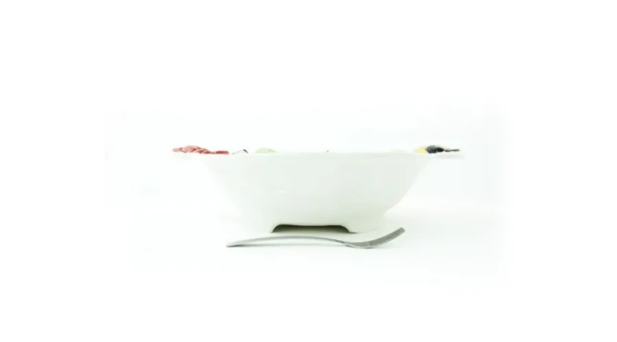 obrazek 3 Duża ręcznie malowana miska na zupę lub makaron zdobiona motywem homara - Le Ceramiche