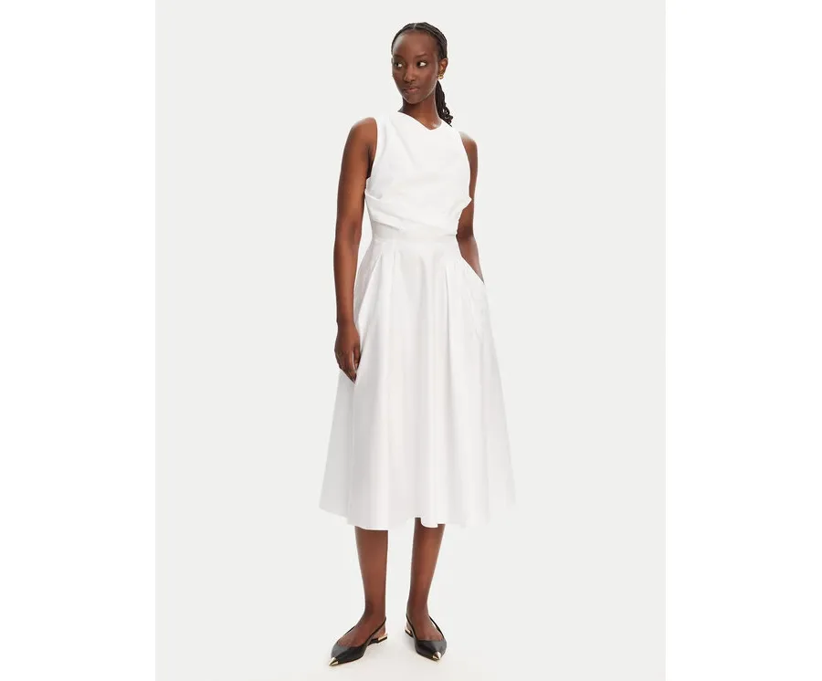 obrazek 1 Elisabetta Franchi Sukienka koktajlowa ABT5252E2 100 Biały Regular Fit