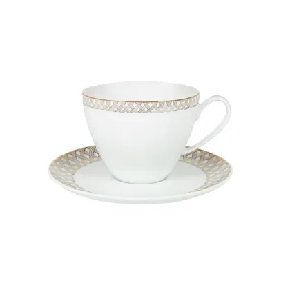 Zdjęcie Elegancka filiżanka do herbaty z porcelany na upominek