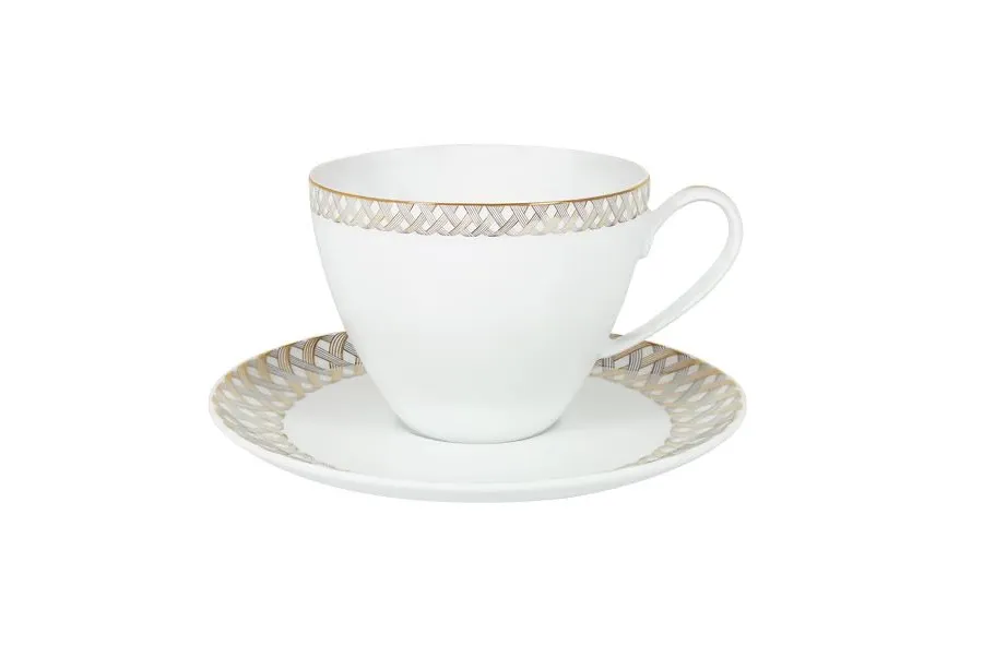 obrazek 1 Elegancka filiżanka do herbaty z porcelany na upominek