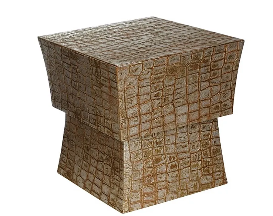 obrazek 1 Unikalny skórzany taboret
