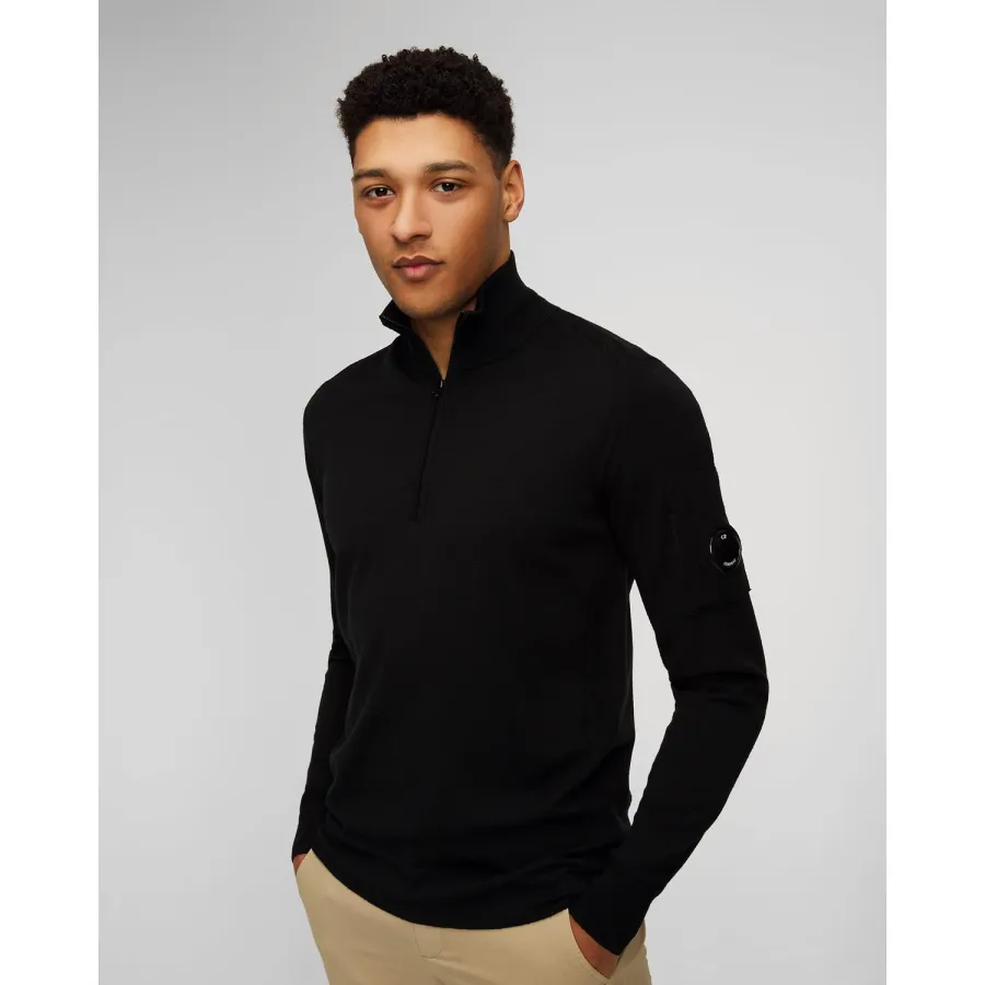 obrazek 1 Czarny Sweter Męski C.p. Company CP Company