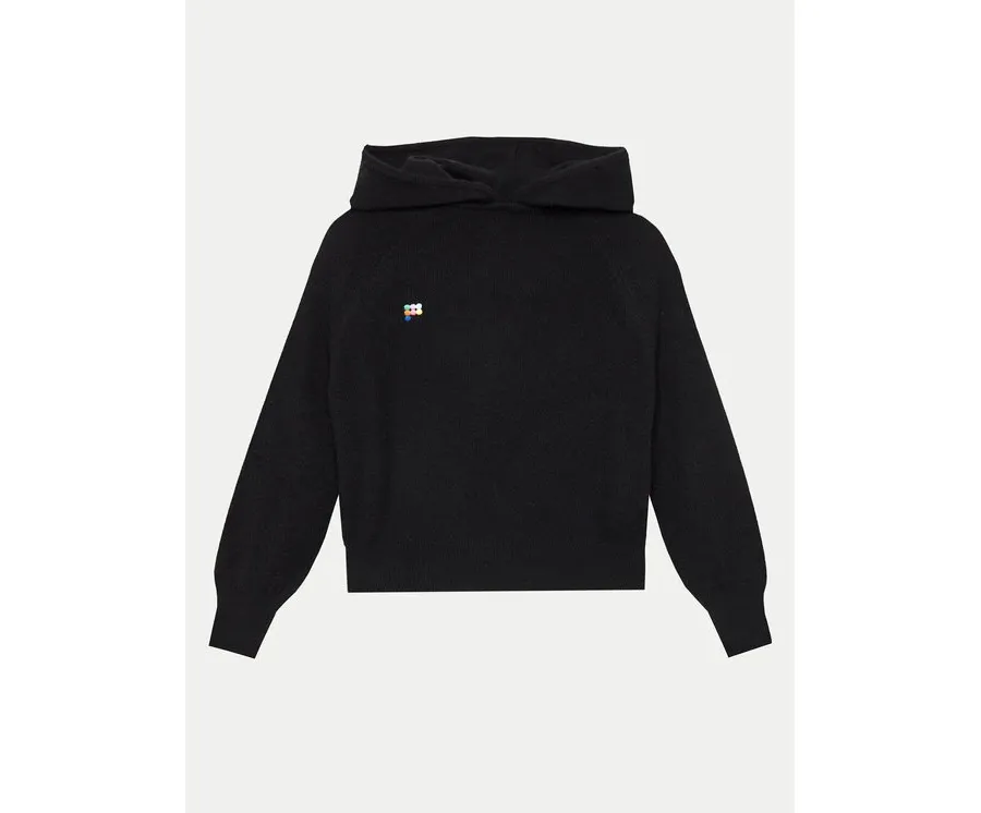obrazek 1 Pangaia Bluza Recycled Cashmere Czarny Relaxed Fit