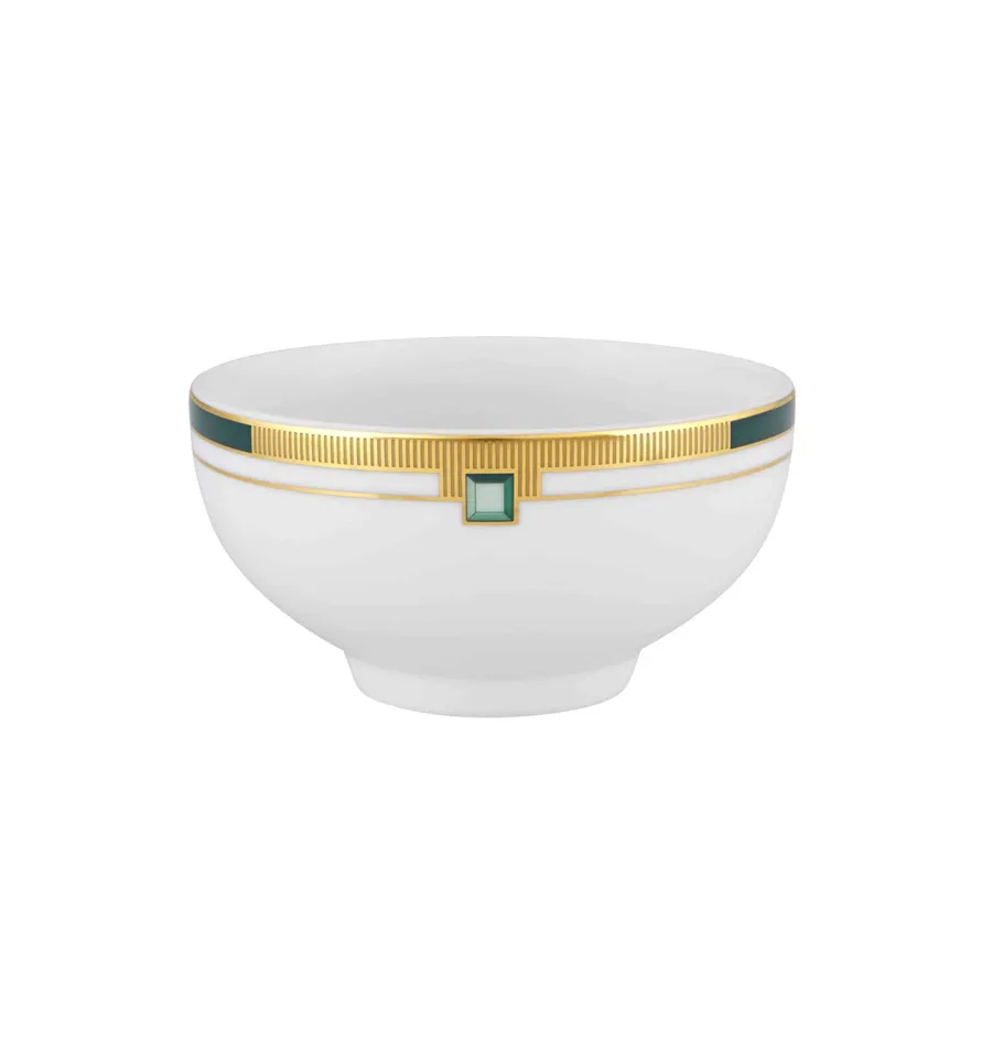 obrazek 2 Ekskluzywna misa porcelanowa Emerald do jadalni lub salonu
