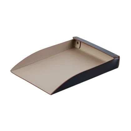 Zdjęcie Skórzana taca na dokumenty A4 32х23хH4 cm w kolorze czekoladowym