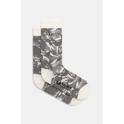 Zdjęcie AAPE skarpetki Main męskie kolor biały AAPSOM4293XXN