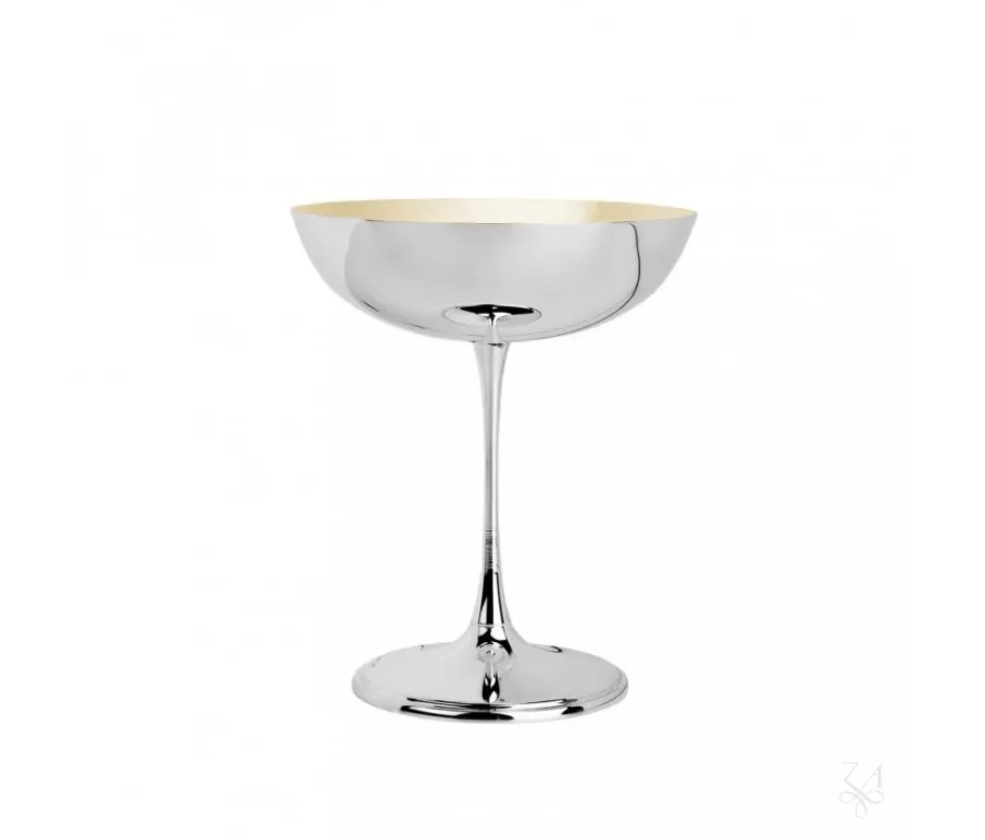 picture 1 Beautiful silver champagne glass with a modern shape - Zaramella Argenti