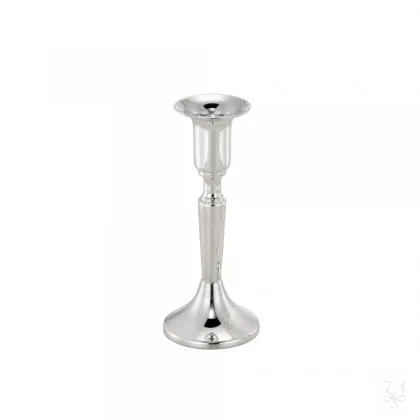 Zdjęcie Piękny pojedynczy srebrny świecznik o nowoczesnym kształcie - Zaramella Argenti