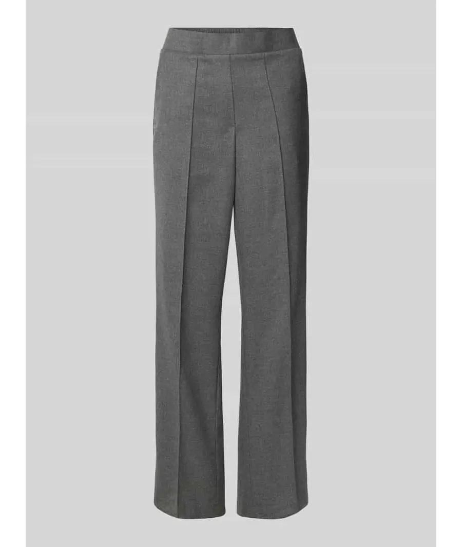 obrazek 1 Spodnie materiałowe z szeroką nogawką z przeszytym kantem