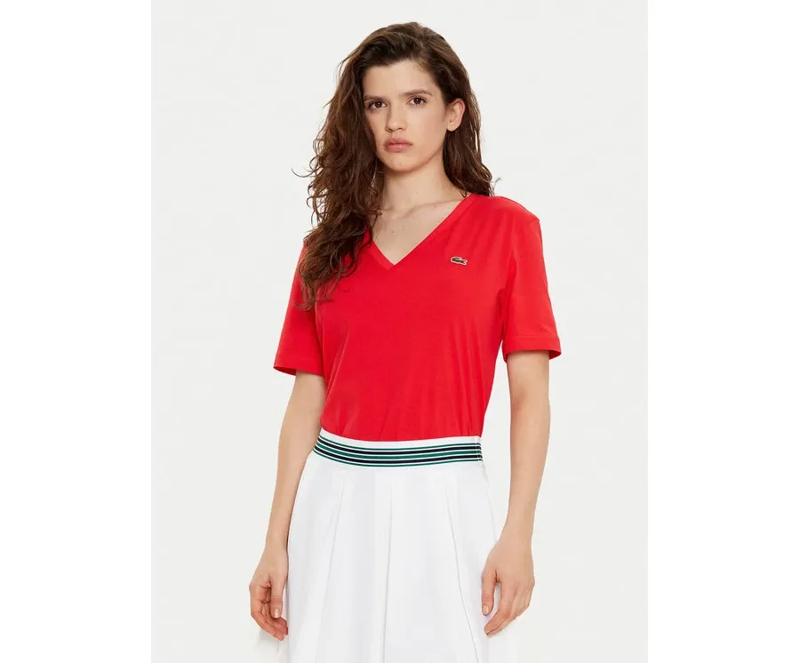 obrazek 1 Lacoste T-Shirt TF7300 Czerwony Regular Fit