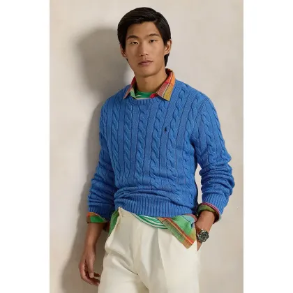 Zdjęcie Polo Ralph Lauren sweter bawełniany kolor niebieski 710775885
