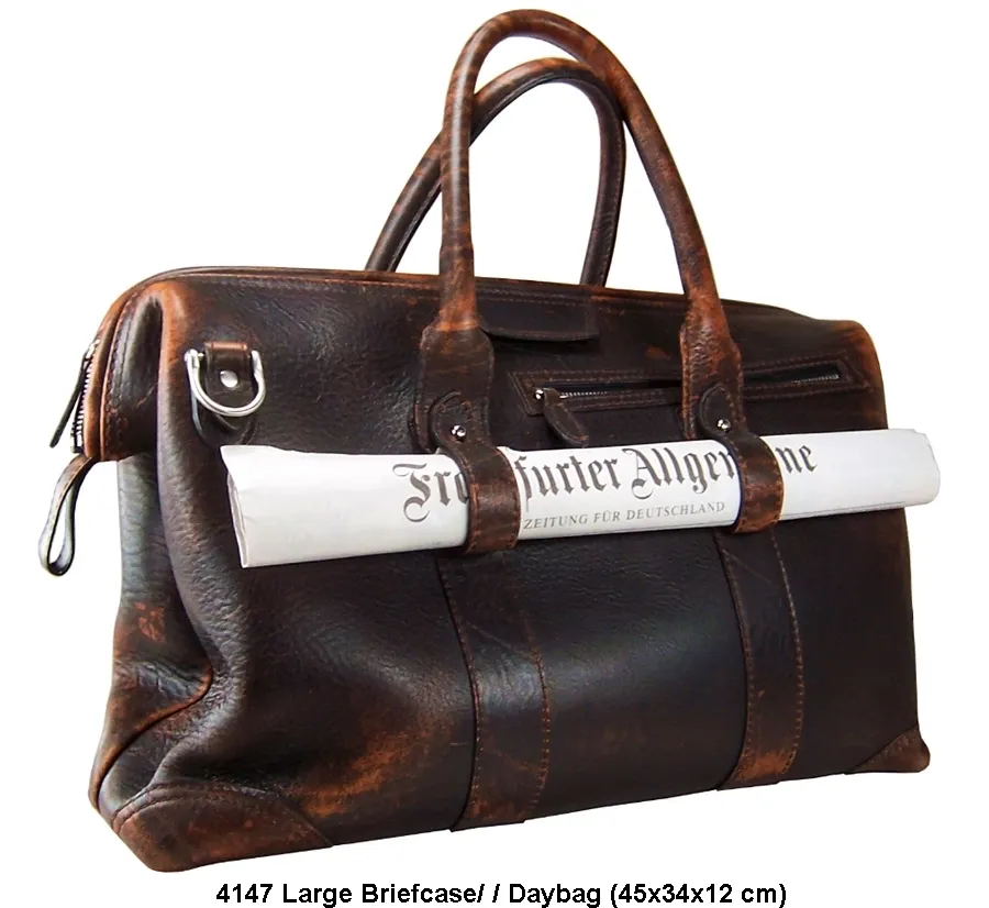 picture 3 Leather briefcase for a laptop and documents – Hamman