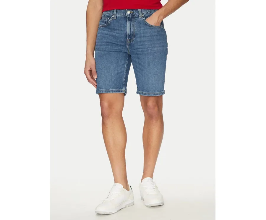 obrazek 1 Tommy Hilfiger Szorty jeansowe Brooklyn MW0MW39194 Niebieski Slim Fit
