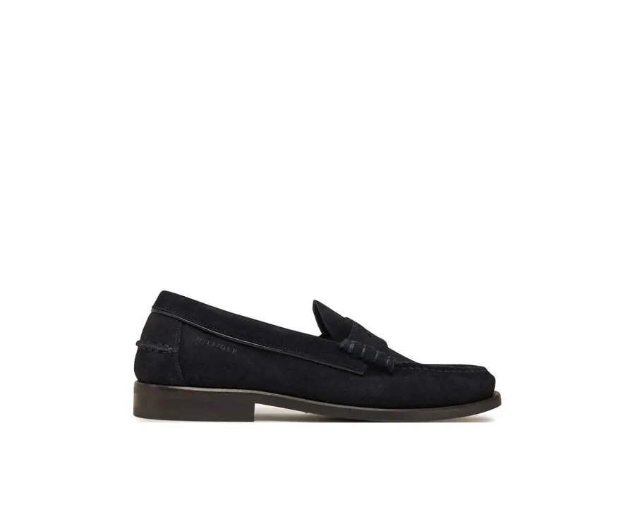 obrazek 1 Tommy Hilfiger Mokasyny Classic Hilfiger Suede Loafer FM0FM05363 Granatowy