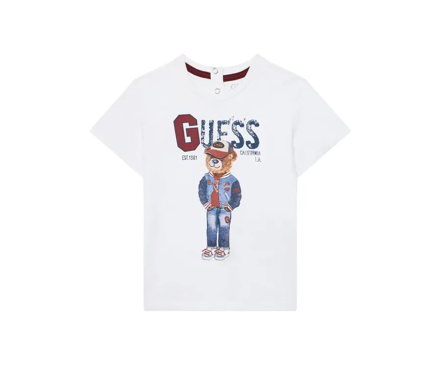 obrazek 1 Guess T-Shirt N5YI22 K8HM4 Biały Regular Fit