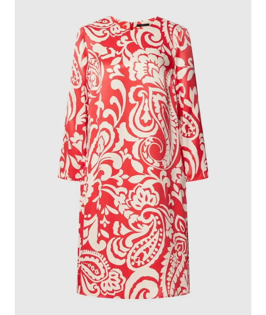 obrazek 1 Sukienka o długości do kolan z wiskozy ze wzorem na całej powierzchni